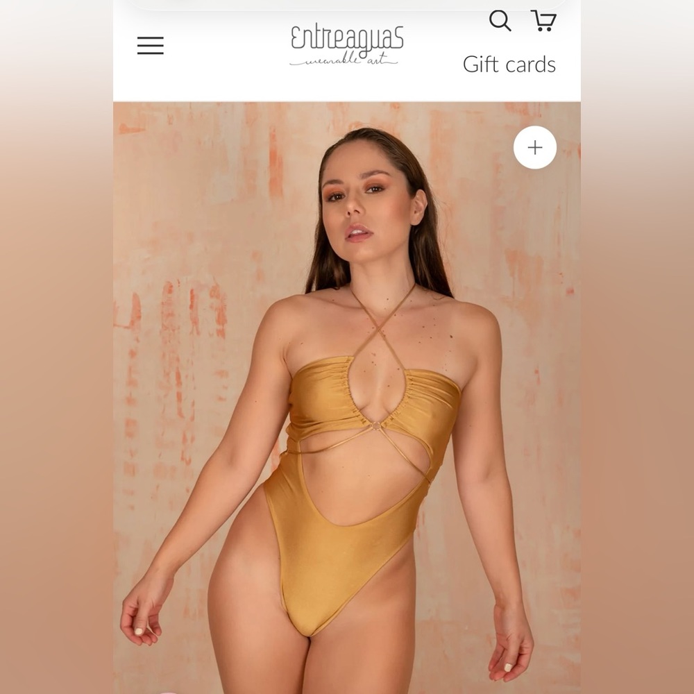HEART ONE-PIECE GOLDEN - ENTREAGUAS